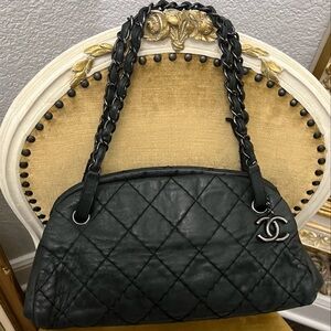 Authentic Chanel Mademoiselle Bag Black